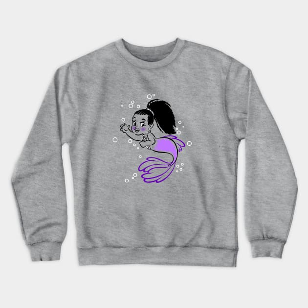 mermaid girl Crewneck Sweatshirt by richhwalsh